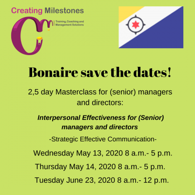 Bonaire-Save the dates