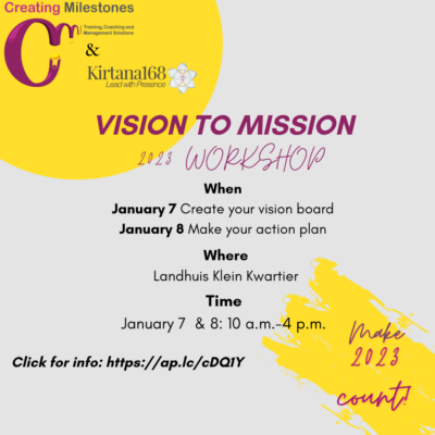 Vision to mission workshop- January 2023